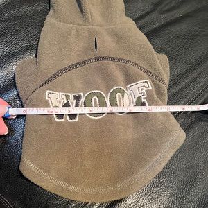 Puppy small toy dog pet hoodie coat outfit costume woof XS fleece